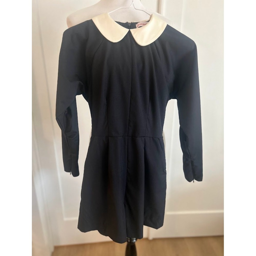 L'Ecole des Femmes Peter Pan‎ Collar Playsuit Shorts Black Anime Schoolgirl